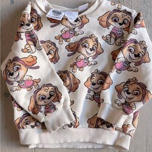 Zara paw patrol sweatshirt 18-24